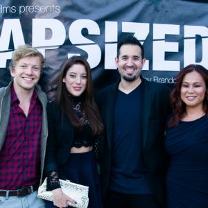 Capsized Premiere in North Hollywood with Sam Meader Hayley McLaughlin Brandon M Freer and Christine S Freer