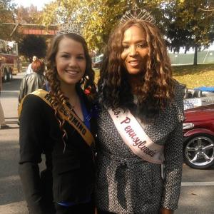Ms.Pennsylvania 2004 Maria Frisby and the 2013 M.A.H.S. Homecoming Queen in the 2014 M.A.H.S. Homecoming Parade.
