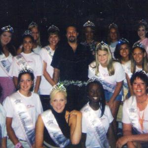 Ms Pennsylvania 2004 Maria Frisby and other state queens at the 2004 United States All World Beauties National Pageant in Bloomingdale Illinois