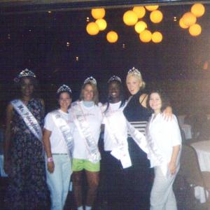 Ms Pennsylvania 2004 Maria Frisby Ms Minnesota 2004 Ms Illinois 2004 Wilma Terry Ms Wisconsin 2004 Tiffany and other state queens at the 2004 United States All World Beauties National Pageant in Bloomingdale Illinois