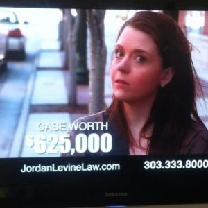 Still shot of Jordan Levine Law Commercial Kristen M Mentasti Lead