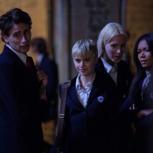 Still of Sami Gayle and Edward Holcroft in Vampire Academy 2014