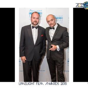 Sean Cronin with Jonathan Sothcott at the Limelight Film Awards 2015