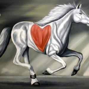 Love Horse Oil on canvas 30 x 40 inches