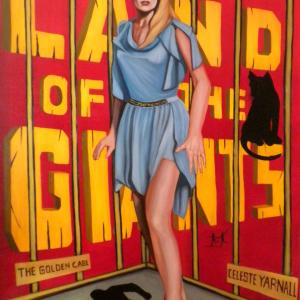 Land Of The Giants Special Guest Star Celeste Yarnall 40 x 30 inches  oil on canvas