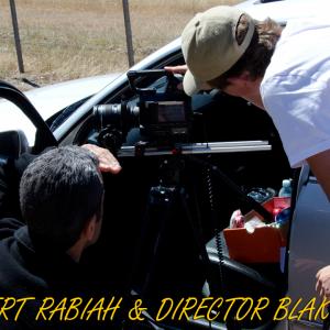ROBERT RABIAH  BLAKE BORCICH  on set