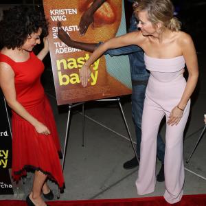 Alia Shawkat and Kristen Wiig at event of Nasty Baby 2015