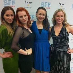 10 Days In A Madhouse  The Nellie Bly Story premiere at Bentonville Film Festival USA left to right Alexandra Callas Ms Grupe Katie Singleton Mrs Caine Caroline Barry Nellie Bly and Saskia Larsen Arena Pugh