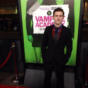 Nathan Shaw at the Los Angeles Premiere of Vampire Academy