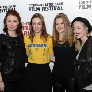 Caroline Korycki and cast members from The Drownsman attend the Toronto After Dark Film Festival premiere screening