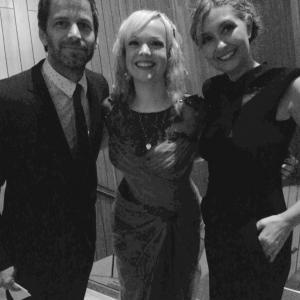 Man of Steel director Zack Snyder artist Allison Crowe and Producer Deborah Snyder at movie premiere in New York City  at Alice Tully Hall