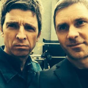 Me and Noel Gallagher on the set of his new music video