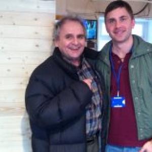 Me and Sylvester McCoy on set of the Seventeenth Kind