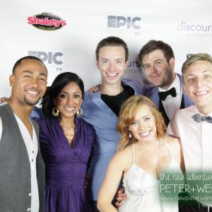 Lovlee Carroll Graham Kurtz Kyle Walters Brennan Murray Paula Rhodes and Percy Daggs III at the Season Two Red Carpet Premiere of The New Adventures of Peter and Wendy