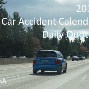 2016 Car Accident Calendar Daily Quotes by ESTRA Preorder at ESTRA Car Accident Official Site Comfort your mind and organize your thoughts after a car accident