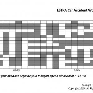 Comfort your mind and organize your thoughts after a car accident ESTRA ESTRA Car Accident Word Puzzles Coming Soon! Occupy your mind when talked out but car accident still a concern