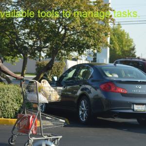 Using Shopping or Motorized Carts to make life easier