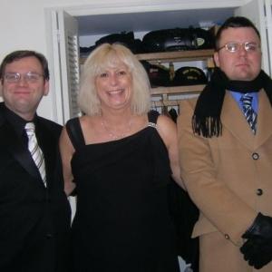 Shell Walker-Cook, Giles Cook and Richard Fancher of Tuff Cat LLC departing for AFI Film Awards, Kennedy Center, Washington, D.C.