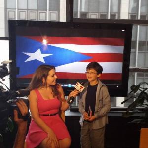 Jorge Vega interviewed on his recognition as Youth Ambassador at the National Puerto Rican Parade in New York City