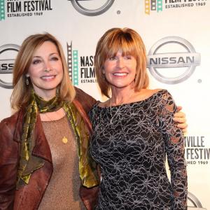 Sharon Lawrence and Cindy Joy Goggins at an event for Grace.