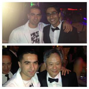 20th Century Fox Oscars after party with the cast of Life of Pi Suraj Sharma and Best director of the year Ang Lee