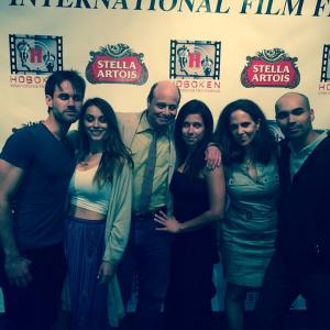 Some of the cast of 17 Alpha premiere and official selection for the 2015 Hoboken International Film Festival