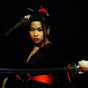 Samurai sword fighting