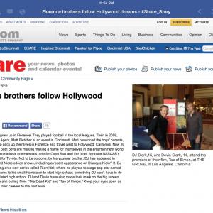 News article about me and my brother DJ in our hometown paper!!!