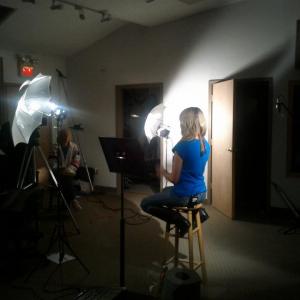 Kelly Nicole On-camera,in-studio voice-over at Porcupine Studio in Chandler AZ for Food-Ball,LLC
