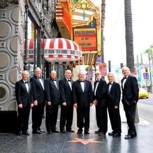 The Cliffhangers filming the new documentary Brotherhood of the Popcorn on Hollywoods Walk of Fame