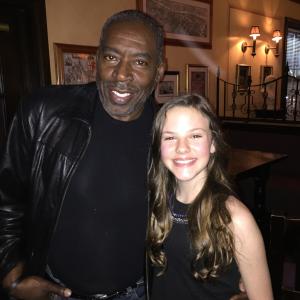 Megan pictured with Gallows Road co-star Ernie Hudson at the USA Film Festival