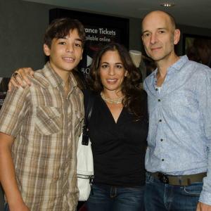 John Walter and his fam at a private screening for 'GasMask'