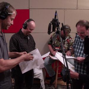 In the studio working on Tales From Beyond volume 2. With Colin Ferguson, Jim O'Rear and Mary McGlynn