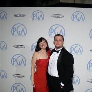 Producer Daniel Abrams and Writer Moira McMahon attend the 2010 Producers Guild Awards.
