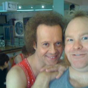 K Harrison Sweeney with Richard Simmons for Jimmy Kimmel Live