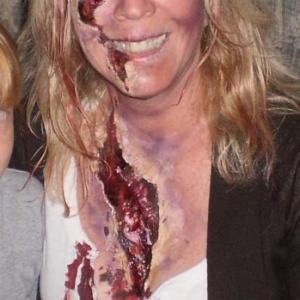 special Effects makeup and Blond Zombie actor in the movie The Zombinator Sergio Myers