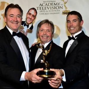 George Howe Dan Bertalan and Tim Jacobson at the ChicagoMidwest Emmys on 1112014