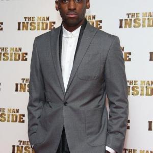 Ashley Thomas arriving at THE MAN INSIDE London premiere 2012