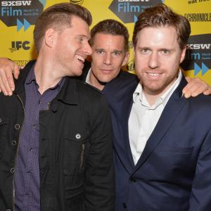 Ethan Hawke Michael Spierig and Peter Spierig at event of Predestination 2014