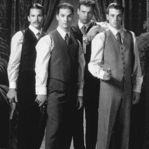 Ethan Hawke Matthew McConaughey Skeet Ulrich and Vincent DOnofrio in The Newton Boys 1998