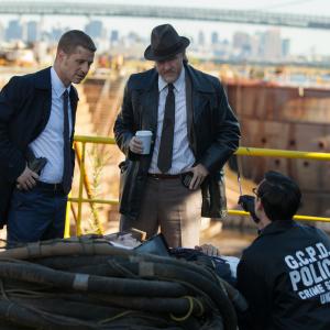 Still of Donal Logue, Ben McKenzie and Cory Michael Smith in Gotham (2014)
