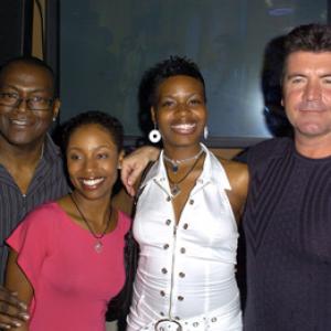 Simon Cowell Randy Jackson Fantasia Barrino and La Toya London at event of American Idol The Search for a Superstar 2002