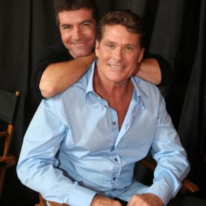 Still of David Hasselhoff and Simon Cowell in Americas Got Talent 2006