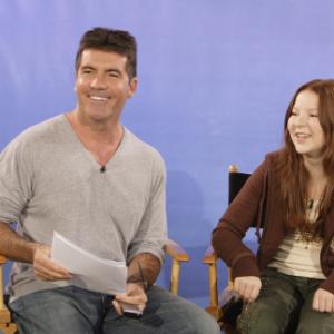 Simon Cowell and Bianca Ryan in Americas Got Talent 2006