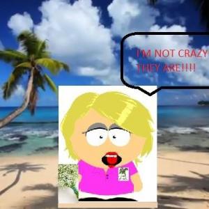 Sandy as a South Park character created by Wedding Island fan