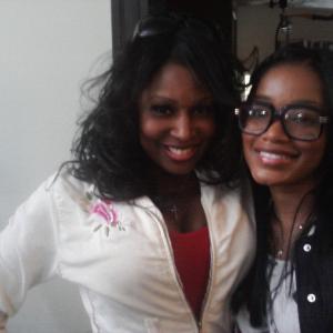 On the set of Curdled with Keke Palmer.My first associate producing gig. YAY!