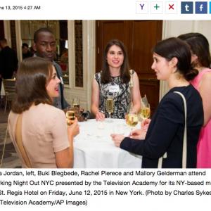 Mia Ella Jordan, Buki Blegbede, Rachel Pierece and Mallory Geldeman at NYC Television Academy event at the St. Regis Hotel.