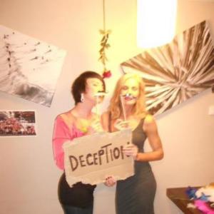 movie DECEPTION after party from left Rachel Morgan Murray and Erin Connor