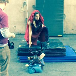 Doing stunts for my latest film Avengers Grimm