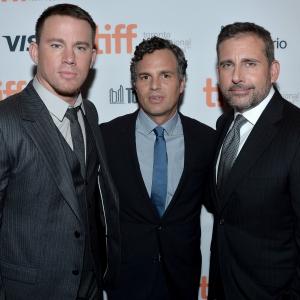 Steve Carell Mark Ruffalo and Channing Tatum at event of Foxcatcher 2014